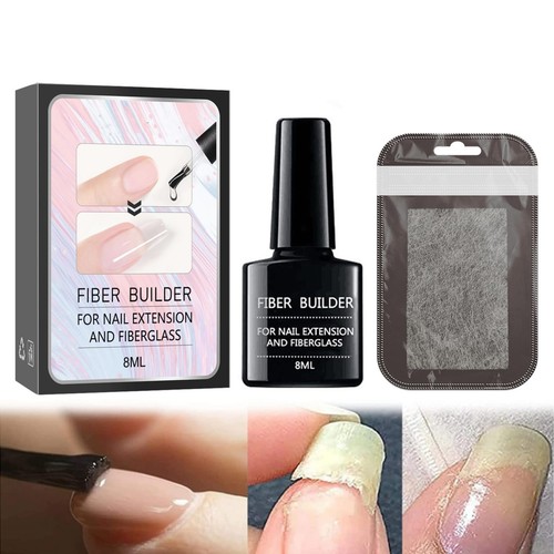 Transparent nail glue - transparent, for