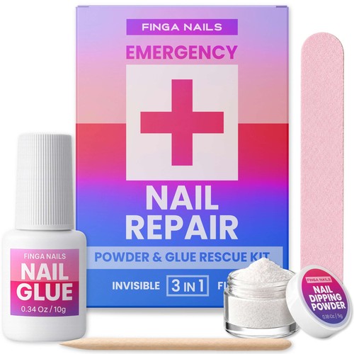 Nail repair kit for broken - nail,