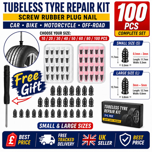 100pc set tyre repair kit - tyre,