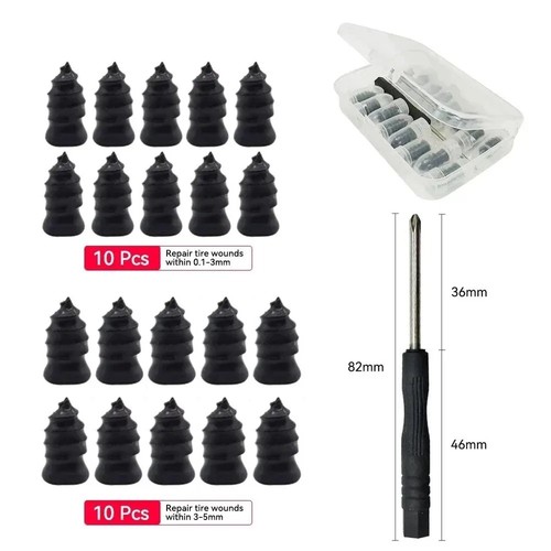 Tire repair screw rubber - tire, plug