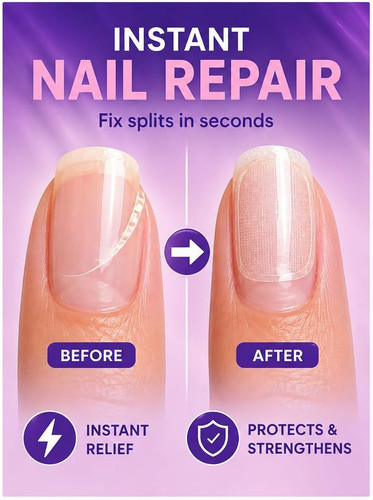 Instant split nail patches - split,